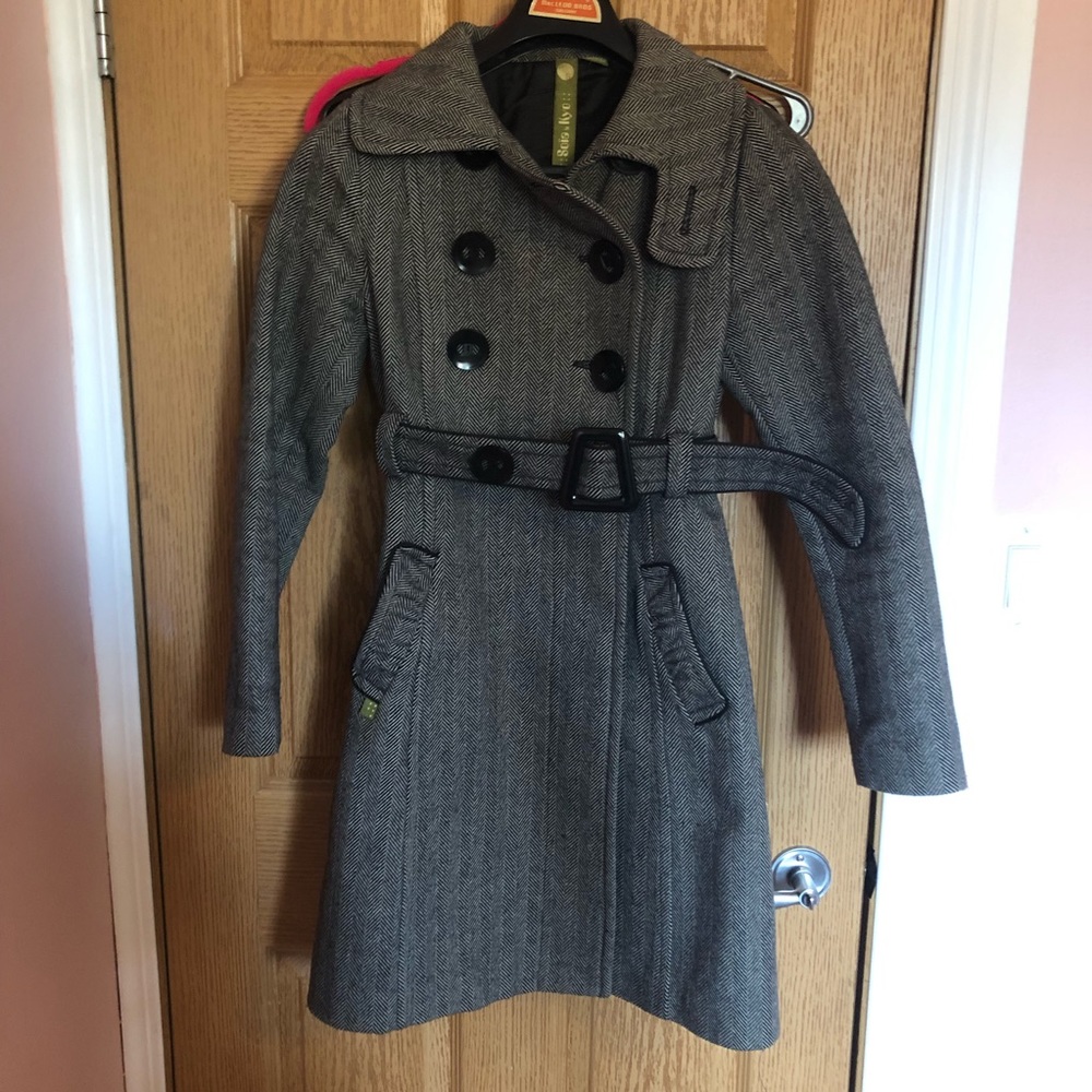Soia & Kyo Gray Double-Breasted Coat